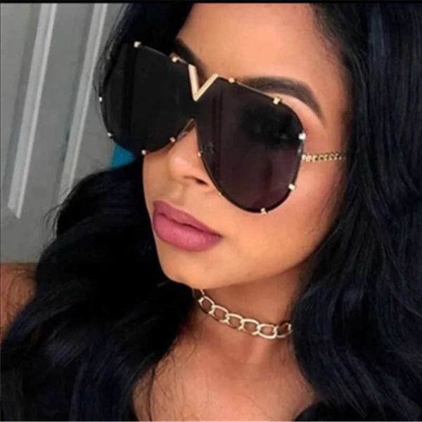 

sunglasses women fashion luxury vintage big frame uv400 sunglasses men metal curved outdoor sun protection eyewear female sunglasses j230422, White;black