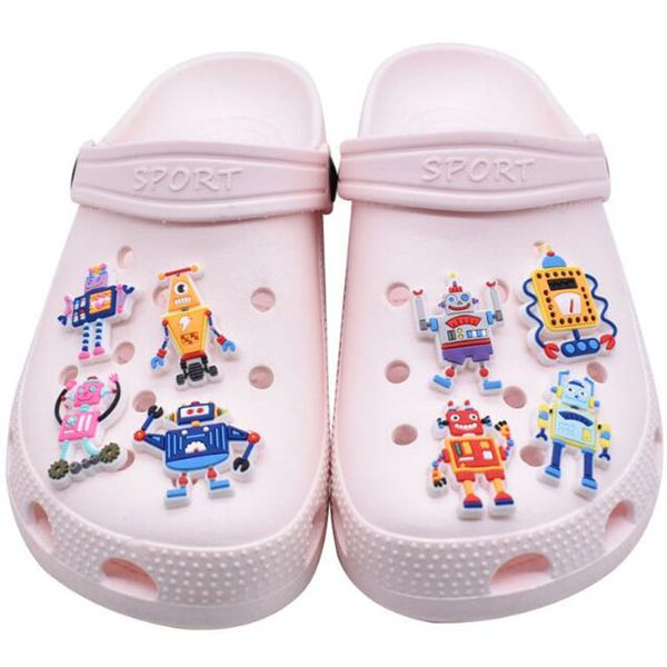 

cute cartoon shoe charms croc shoe flowers clog charms decoration buckle accessories wholesale, White;pink