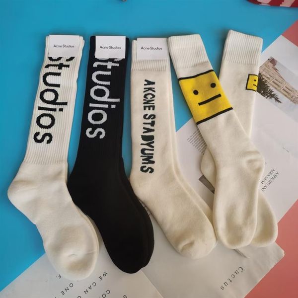 

socks winter letter street cotton bottom sports medium long socks227t, Black