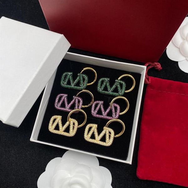 

fashion earrings designer charm simple earing for man womes classic 3 colors228a, Golden