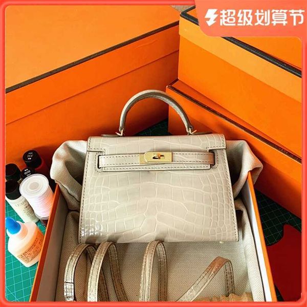 

kellies h erms handmade luxury handbag women's mini for leather women's for mini 2023 qq with logo