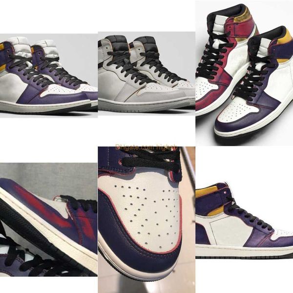 

retro womens mens 1 la to chicago court purple light bone shoes wipe shoes will change color 1s sneaker us 4y-13
