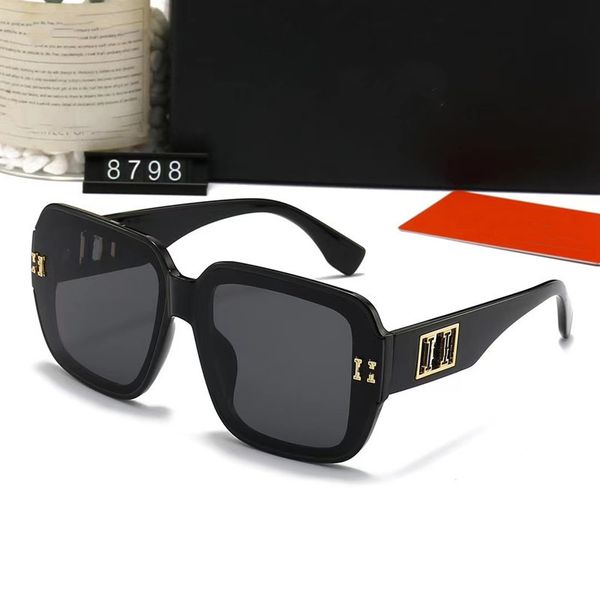 

new designer brand sunglasses for women glasses uv protection fashion sunglass letter casual eyeglasses with box available in eight color, White;black