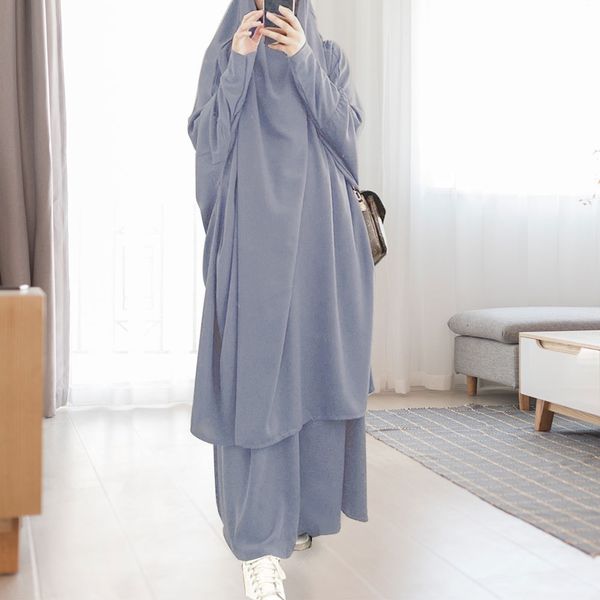 

ethnic clothing muslim sets jilbab abaya dubai clothes for islam women large hem dresses casual solid color robe traditional festival clothe, Red