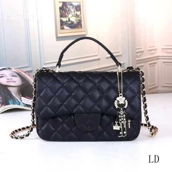 

brand women's genuine leather shoulder channel bags multi-layer classic crossbody bag luxury designer handbag and purse