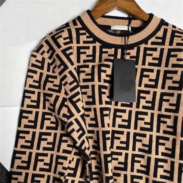 

20% off foreign trade agency purchase heavy industry letter jacquard double half round collar vintage long sleeve pullover knit sweater, White;black