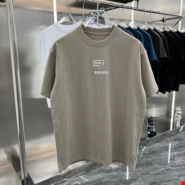 

23ss designer letter printed t shirts tee sweatshirt fashion high street short sleeves summer casual t-shirt breathable men women 233u, Black;brown