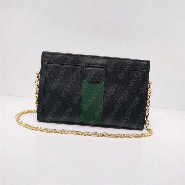 

dicky0750 designer shoulder bag handbags chain clutch lady crossbody bags hobo classic striped women fashion chains purse handbag 203o