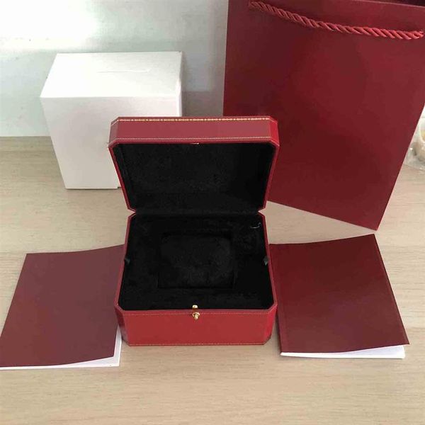 

various watches box collector luxury quality high end wooden for brochure card tag file bag men watch red boxes gift1991, Black;blue