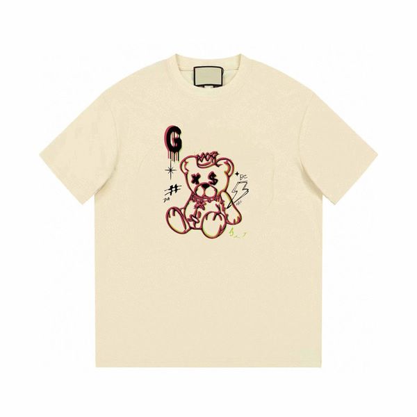 

luxury t-shirt designer men's t-shirt cotton short summer fashion casual with brand letter high-quality men, White;black