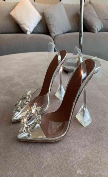 

amina muaddi highend quality amina shoes begum crystalembellished tpu slingback pumps muaddi restocks high heel slingbacks rzm8080151, Black