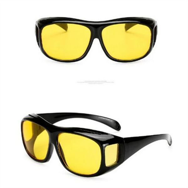 

anti-glare night vision driver goggles fashion sunglasses cycling goggles night driving enhanced light glasses car accessries, Black