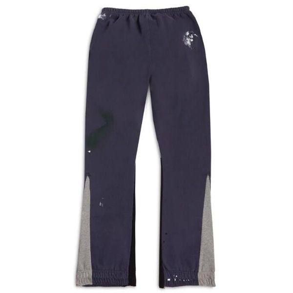 

high street graffiti washed old casual pants257j, Black;brown
