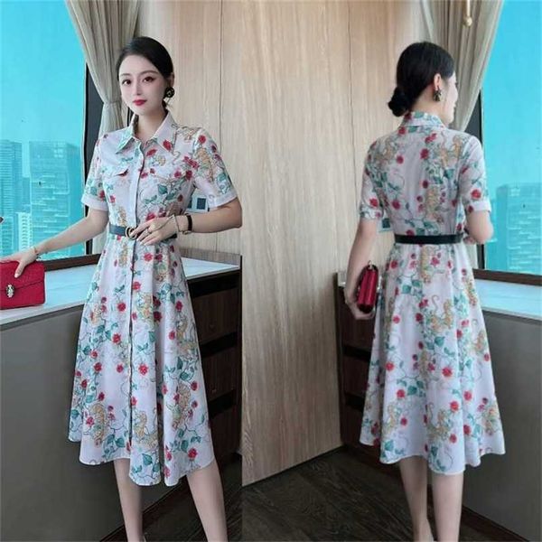 

22% off nanyou gaohuo home original material reproduction classic large swing dress with waist belt to show height and slim weight, Black;gray