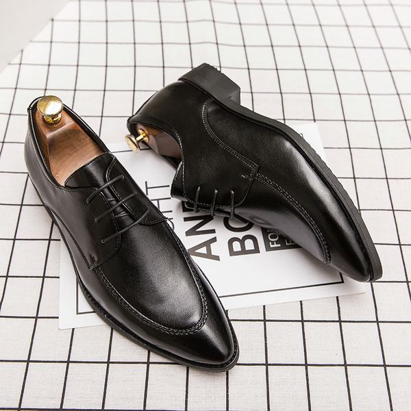 

dress shoes 2023 men business banquet wedding moccasins breathable gentleman driving social classic oxford 230422, Black