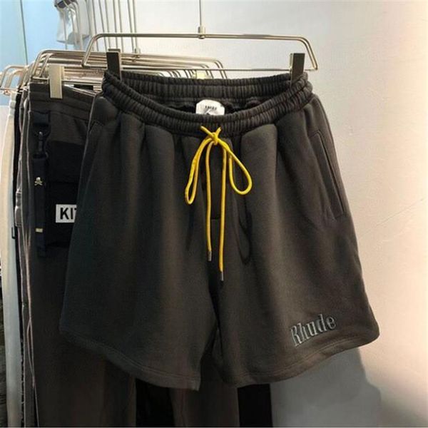 

2023ss embroidery vintage shorts drawstring men shorts plus size274k