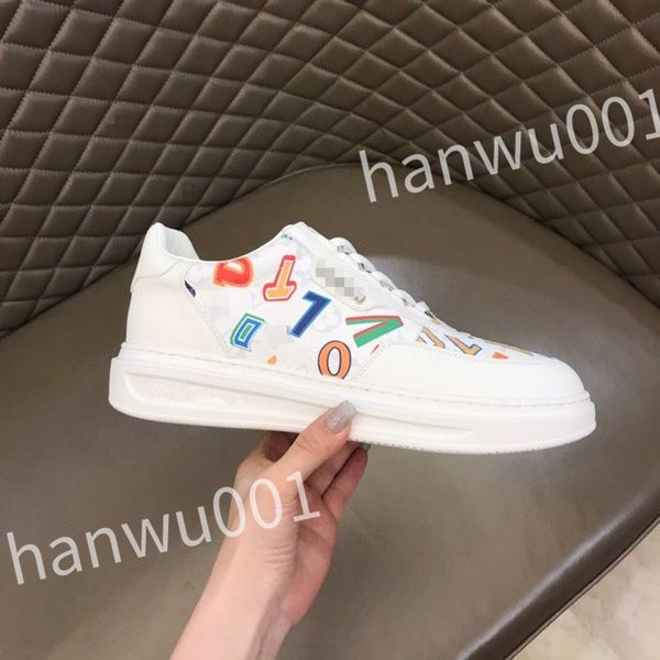 

new designer mens causal shoes fashion woman leather lace up platform sole sneakers white black mens womens luxury