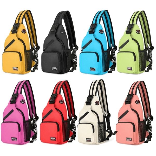 

waist bags small sling backpack multipurpose waterproof crossbody shoulder chest bag travel hiking large capacity daypack 230422