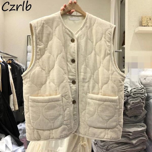 

vests vests women solid pockets allmatch thickening keep warm winter clothing sleeveless leisure outwear elegant lady single breasted, Black;white