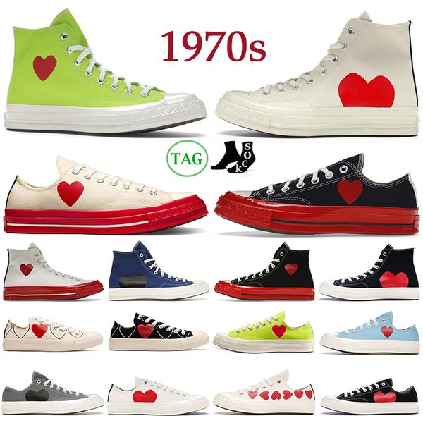 

designer casual shoes 1970s canvas platform sneakers high low play midsole white red bright blue grey natural outdoor sneakers walking sport, Black
