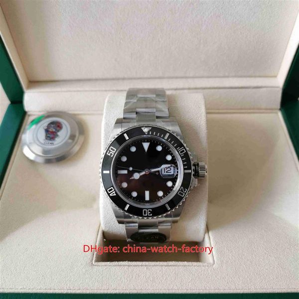 

clean factory mens watch cf super quality 41mm 126610 126610ln waterproof ceramic 904l steel watches cal 3235 mechanical movement 275v, Slivery;brown