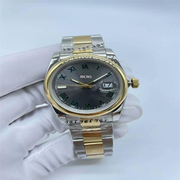 

designer watch 36mm size 316 fine steel folding buckle luminous function fully automatic mechanical movement movement259d, Slivery;brown