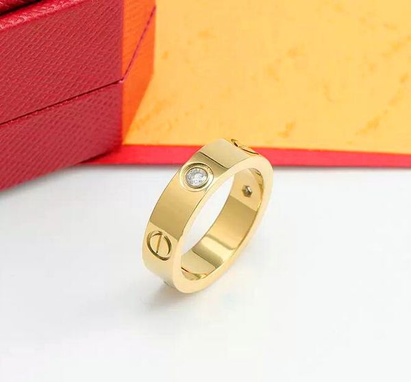 

love screw ring mens rings classic luxury designer jewelry women titanium steel alloy gold-plated gold silver rose never fade not allergic -