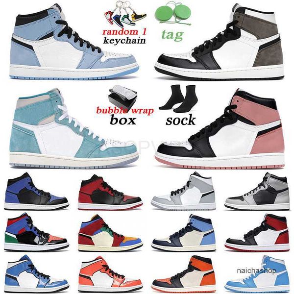 

with original box jumpman 1 men women basketball shoes 1s high og university blue turbo green hyper royal mid purple pulse outdoor mens