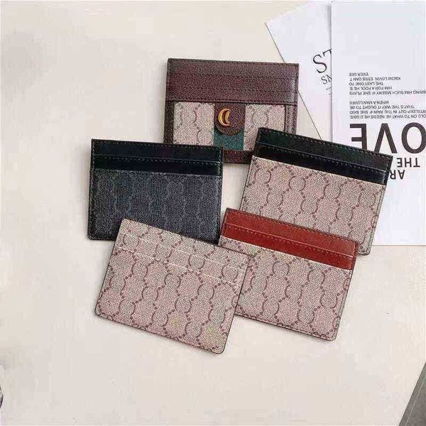 

whilesale designer card holder men women bee tiger snake cards holders black lambskin mini wallets coin purse pocket interior slot pockets, Brown;gray
