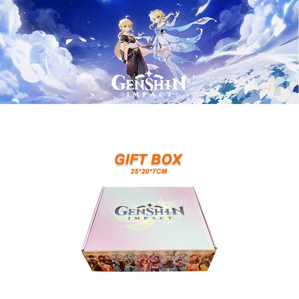 

chains genshin impact alhaitham beelzebul hutao ganyu xiao nahida baizhu kaveh eula gift box include keychain plush doll sticker stand 23042, Silver