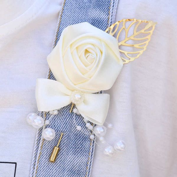 

other fashion accessories wedding bride and groom simulation flower corsage brooch flower simulation flower business party holiday supplies, Silver