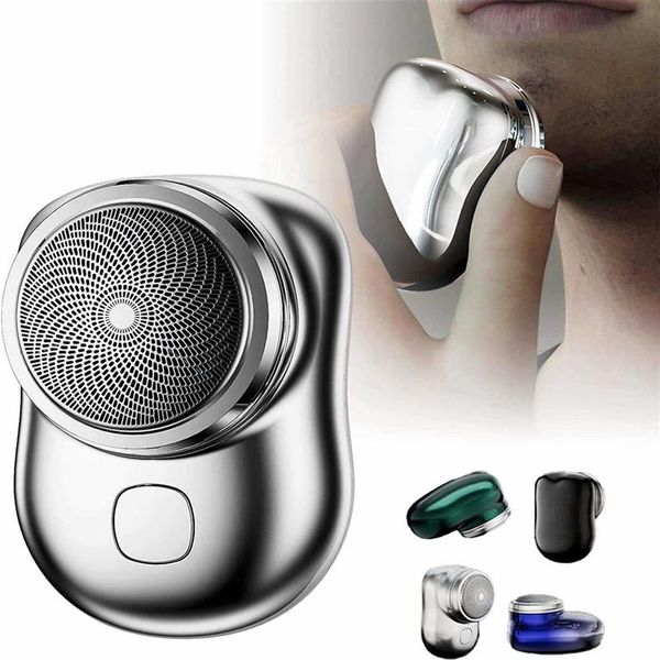 

electric shavers new mini portable electric shaver pocket size beard shaver wet and dry mens face razor electric razor for men t233198