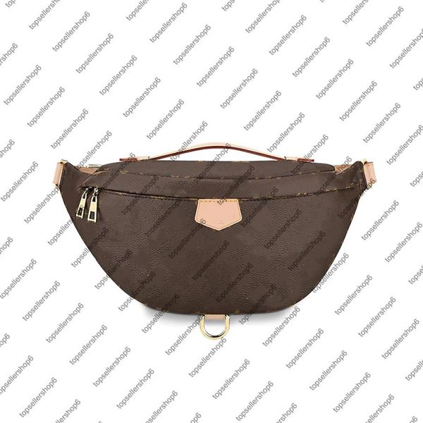 

m43644 bumbag classic canvas belt bag cross-body genunie cowhide leather luruxy designer men women shoulder bags waist bag purse 1259e