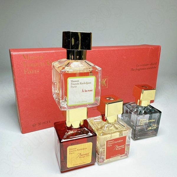 

perfume 30mlx4 baccarat luxury brand maison bacarat rouge 540 extrait eau de parfum paris fragrance man woman cologne perfume women fast shi