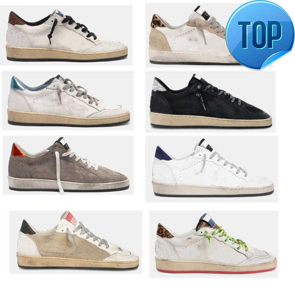 

goldenss gooses x ball star shoes deluxe brand low-stud casual leather suede sneakers with graffiti detailing crystal tongue camo-print glit, Black