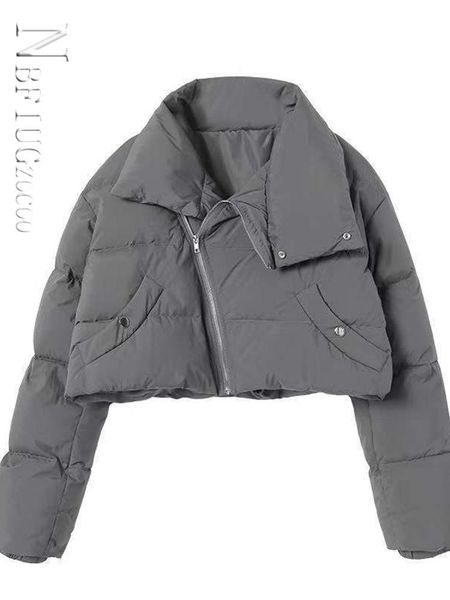 

leather winter jacket women 2022 new womens parkas thicken outerwear solid coats short female slim cotton padded basic, Black