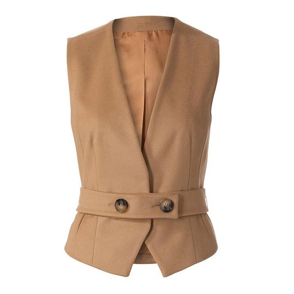 

vests spring women's vest suede retro punk slim office street style sleeveless jacket, Black;white