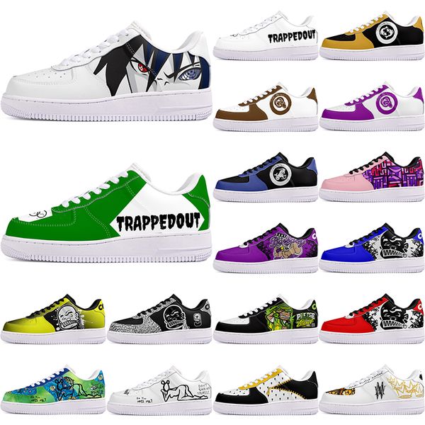 

DIY shoes beautiful autumn mens Leisure shoes one for comfortable men women casualplatform sneakers Classic cartoon graffiti trainers comfortable sports 55195