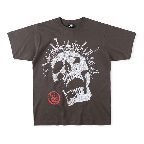 

t shirts plus tees short sleeve tees for men skull print superior t-shirts casual tee236v, Black;brown