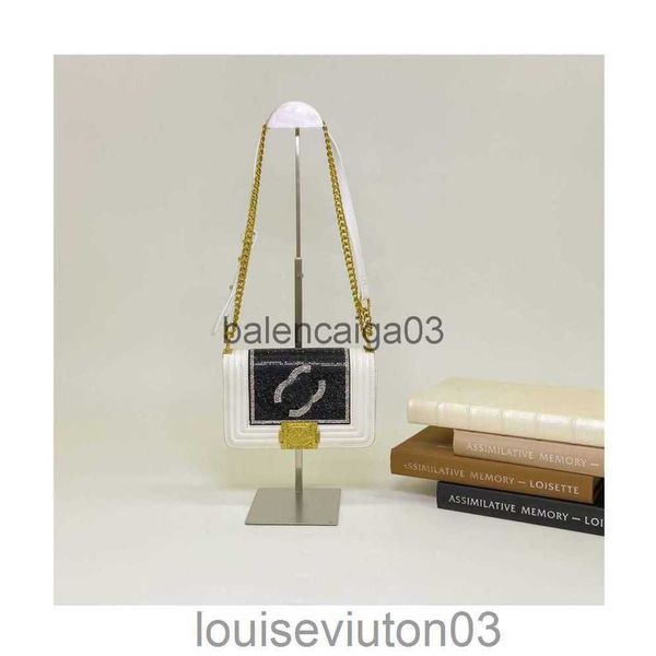 

designer channel bag tote shoulder handbag crossbody bag luxurious fashion new high beauty diamond inlay shoulder makeup bag