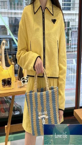 

stripe straw bags woman crochet tote bag luxury handbag summer shopping purse totes shoulder handbags triangle 839052