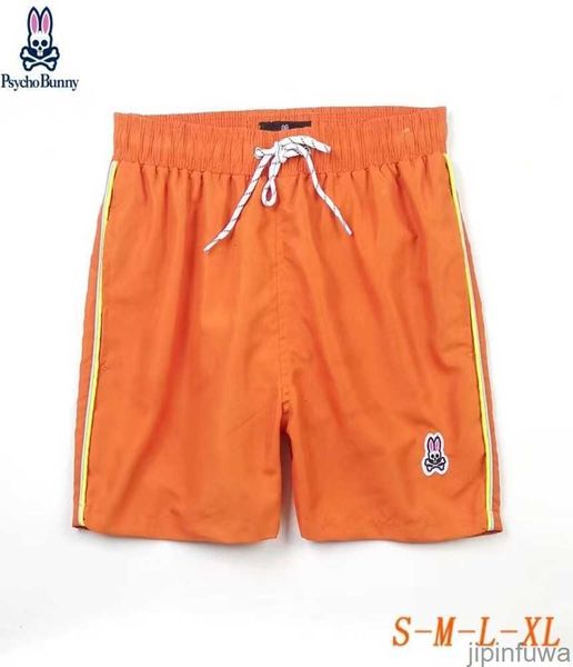

mens fashion new shorts beach pants skull rabbit psycho bunny surf quick dry european and american style athletic 80ms, White;black