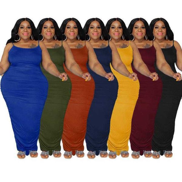 

22365 summer womens dresses solid color strap fashion plus size dress, Black;gray