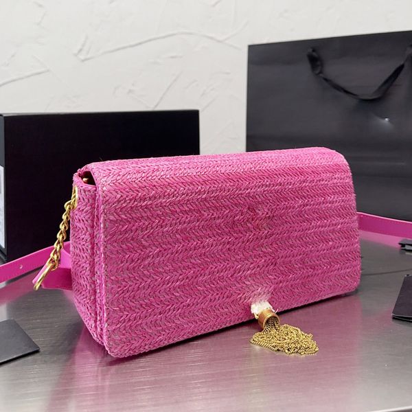 

gaby straw woven bag tassel crossbody bags fashion letter envelope style flap handbag purse crochet beach bags adjustable shoulder strap lea