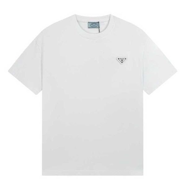 

20% off family spring/summer new classic iron micro label couple same commuter versatile short sleeve t-shirt, White