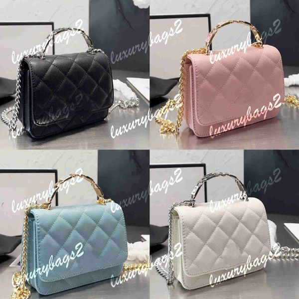 

shoulder bags designer crossbody bag women chain bag luxurys handbags woman 18cm caviar genuine leather gold silver hardware 4 colors cross