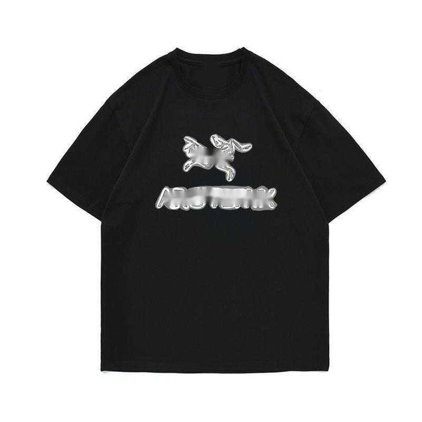 

summer short sleeve t shirt men women sweatshirt arc designer tshirt fashion print round neck pullover tee cotton oversize t-shirt, White;black
