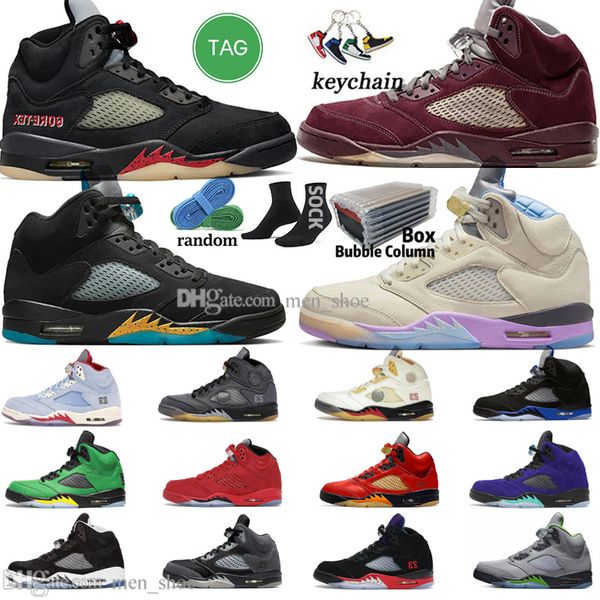 

5 basketball shoes for men women 5s craft aqua concord unc green bean racer blue bird oreo metallic raging fire red we the jade horizon mens