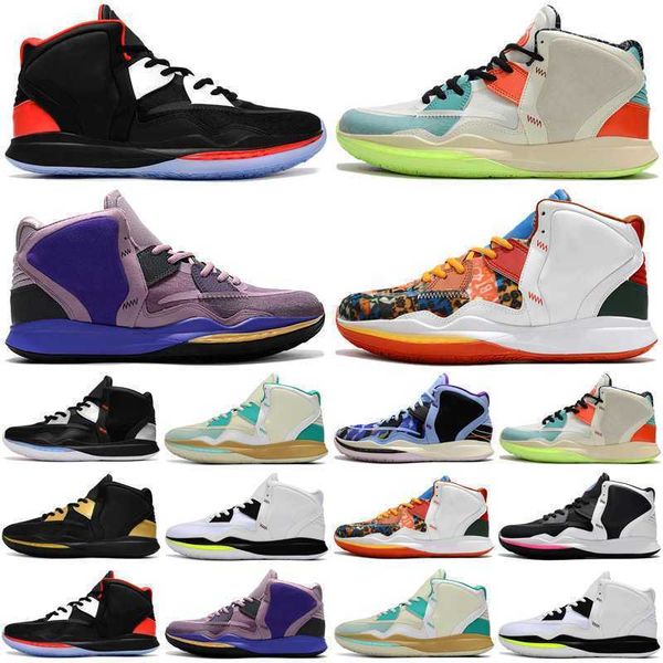 

ogkyrie 8 8s men basketball sneaker fire and ice keep sue fresh aluminum mens trainers sports shoes size 7-12 discount shoe