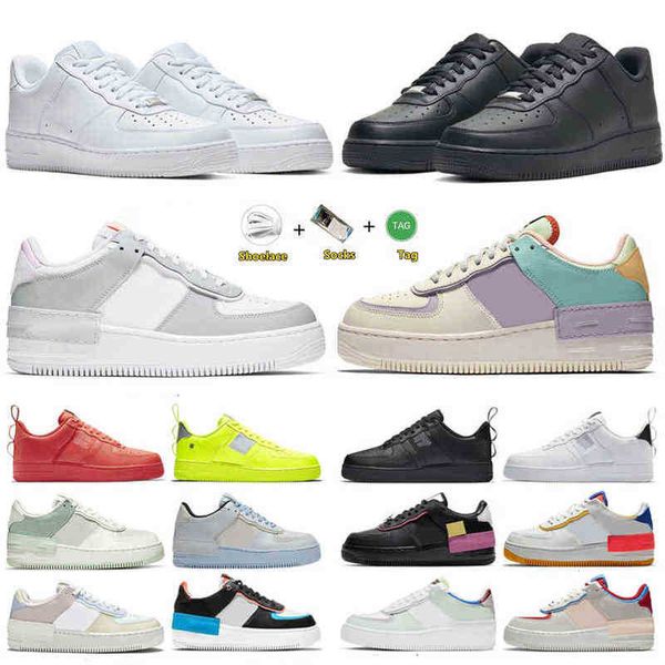 

platform skateboard 1 low og men casual shoes sneakers classic triple white black shadow pn dust pale ivory pure platinum particle grey